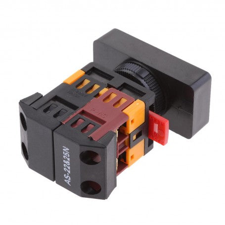 Intrerupator motor ON/OFF AS-22&25N, detaliu lateral cu sistem de prindere si borne de conectare