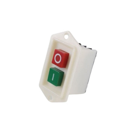 Intrerupator industrial ON/OFF 220V-380V 10A, dublu buton rosu-verde, montaj panou