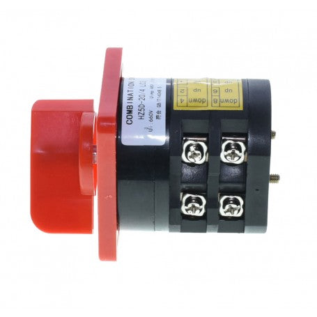 Intrerupator industrial 4 came, detaliu borne cu surub pentru conectare circuite