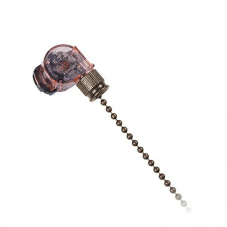 Intrerupator cu lant metalic on/off, 125V-250V AC, 6A/125V sau 3A/250V, pentru lampi suspendate sau ventilatoare