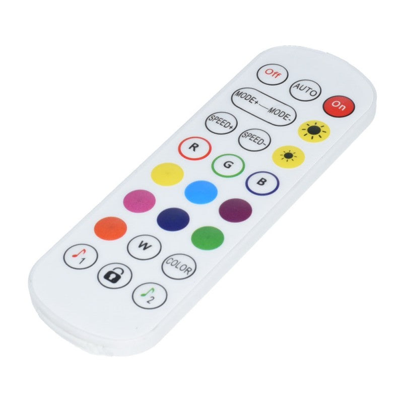 Telecomanda cu 24 taste pentru banda LED RGB, butoane selectie culoare si reglaj viteza