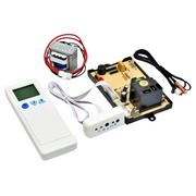Kit universal control A/C cu placa electronica, telecomanda IR LCD, transformator 12V si senzori duali de temperatura