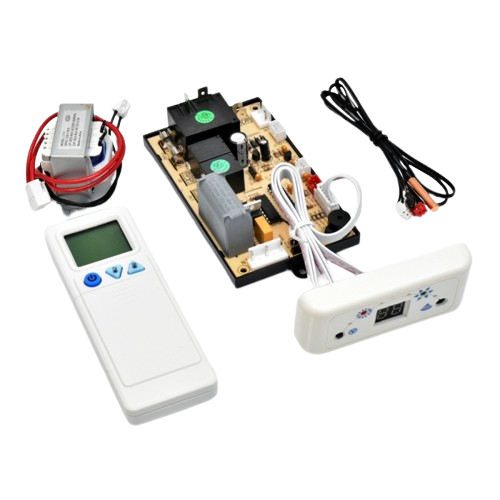 Kit universal control aer conditionat cu telecomanda IR, placa electronica, transformator 12V si receptor