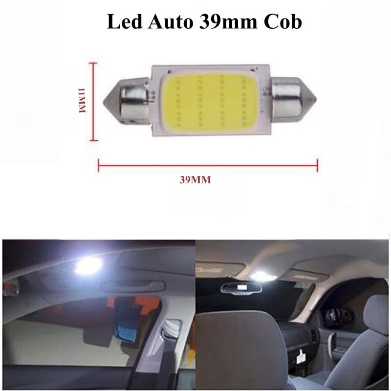 Bec LED COB feston 39mm iluminat plafoniera si interior masina, lumina alba intensa