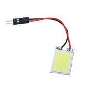 Led COB auto plafon 18 segmente, 3W, 12V, lumina alba rece, compatibil Festoon si T10