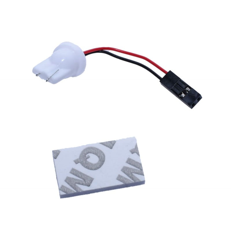 Adaptor T10 cu cablu si banda adeziva 3M inclusa pentru montaj panou LED COB in habitaclu