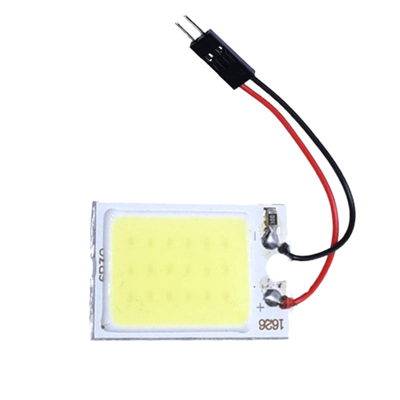 Panou LED COB auto plafoniera 6W, 36 segmente, lumina alb-rece 6000K, cu adaptor T10