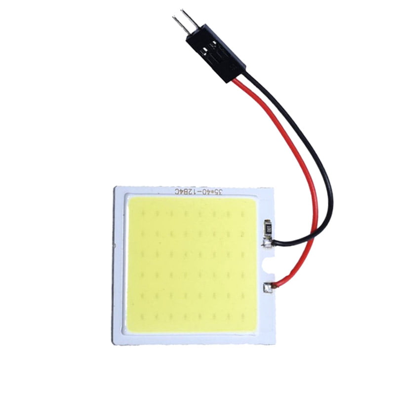 Panou LED COB auto 8W 48 segmente, lumina alb-rece 6000K, 12V, pentru plafoniera interior masina
