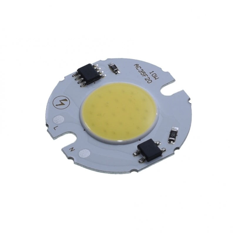 Modul LED COB 35mm 7W 220V, flux 800 lumeni, alimentare directa retea, substrat aluminiu