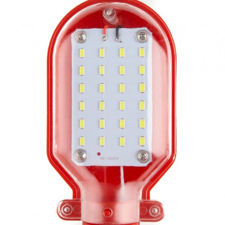Lampa de lucru portabila cu panou LED SMD 12V, vedere frontala cu chip-uri vizibile