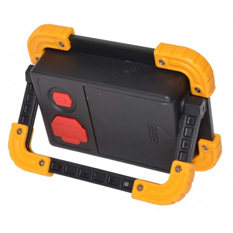 Spatele lampii de lucru portabile 30W cu buton comutare moduri si capac compartiment acumulatori