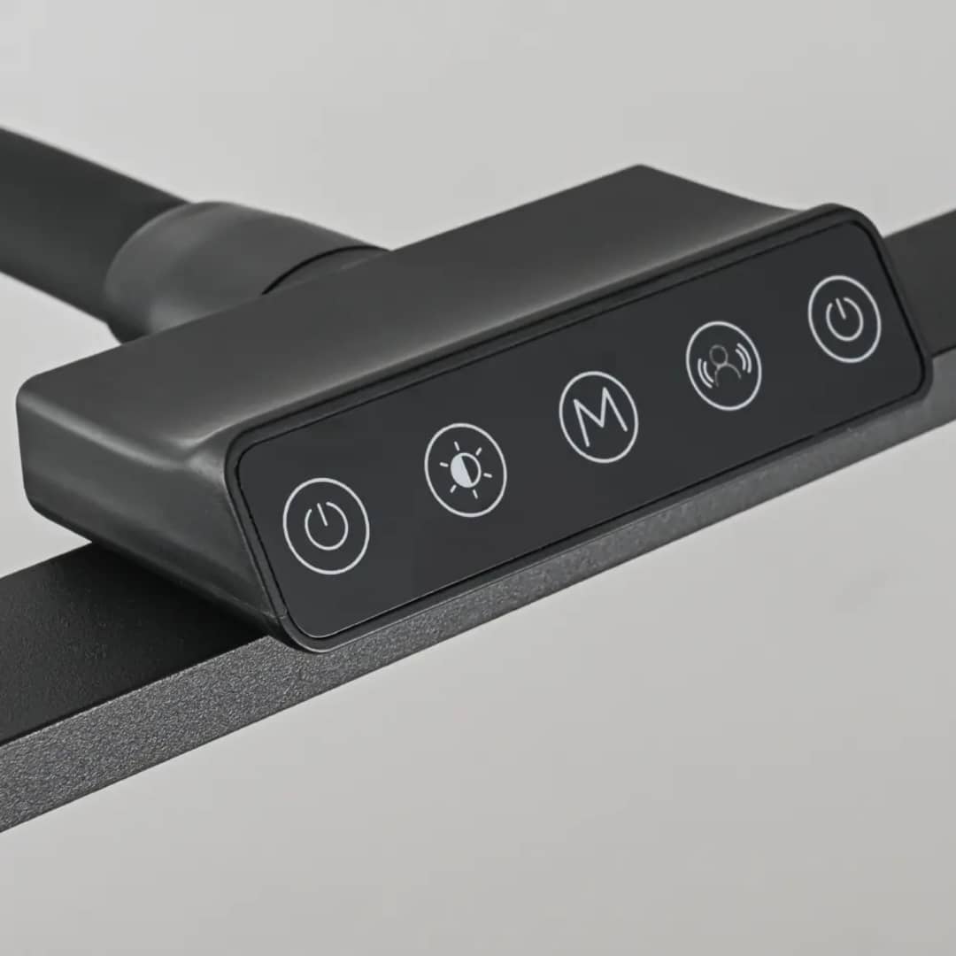 Panou touch al lampii LED de birou cu butoane pentru mod, luminozitate si senzor inductie
