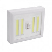 Lampa LED COB 12W cu magnet, 4 bare COB, buton ON/OFF, alba, portabila, rezistenta la stropire IPX4