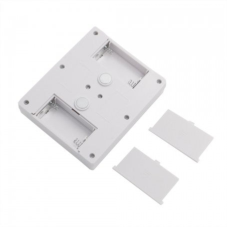 Spatele lampii LED COB cu compartimente baterii AAA si capace detasabile, montaj prin suruburi sau magnet