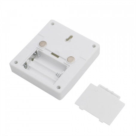 Lampa LED COB portabila - compartiment baterii AAA deschis si capac detasabil, montaj magnetic