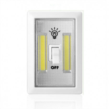 Lampa LED COB 6W cu intrerupator ON/OFF, montaj magnetic, 75x110mm, lumina alba pentru spatii intunecate