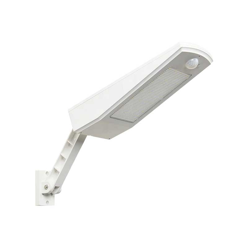 Lampă Solară LED de Perete / Gard cu Senzor de Mișcare, 900lm, Rotire 180°, Telecomandă, Alb – Classlights