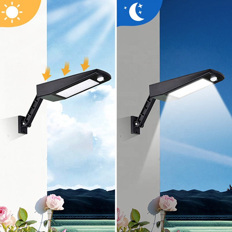 Lampa solara de perete in mod incarcare ziua si mod iluminat noaptea, functionare automata