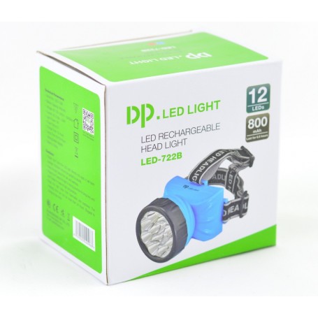 Cutie ambalaj lanterna frontala reincarcabila 12 LED-uri, 800mAh