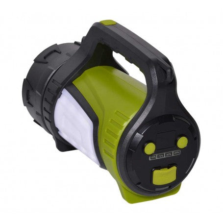 Lanterna LED multifunctionala cu lumina laterala alba si indicator baterie pe spate