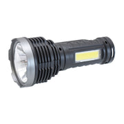 Lanterna LED SMD 30W cu COB lateral, acumulator 5000mAh, corp negru din ABS, 4 moduri de iluminat