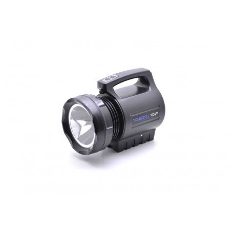 Lanterna profesionala LED 15W vazuta din lateral, profil compact si maner integrat