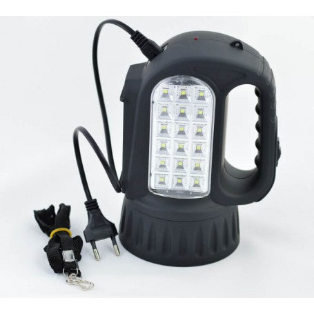 Lanterna LED reincarcabila 15W cu cablu de incarcare 220V si curea de umar incluse
