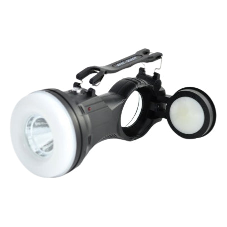 Lanterna portabila solara 1W cu panou COB rabatabil, incarcare 220V si maner metalic de agatat