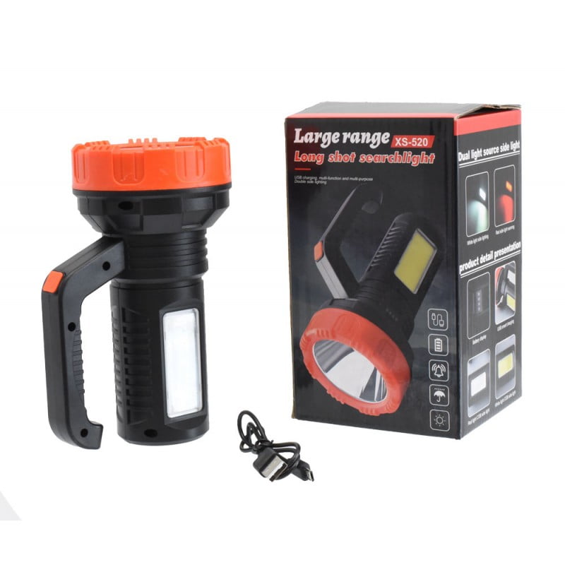 Lanterna LED portabila cu acumulator 5000mAh, cablu Micro USB inclus si cutie de prezentare