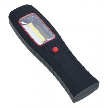 Lanterna COB LED compacta vazuta din lateral, fara carlig, design ergonomic antiderapant