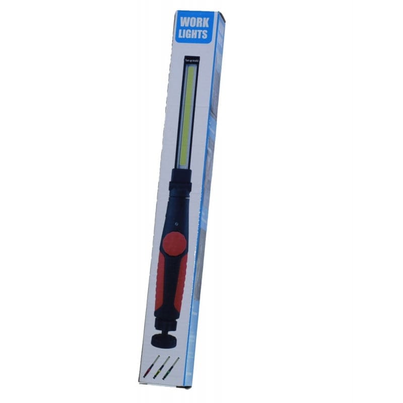 Lampa de lucru COB cu magnet in cutia originala de ambalaj, design compact pentru service auto si atelier