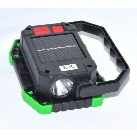 Lampa de lucru solara portabila cu maner pliabil si lampa laterala SMD integrata