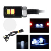 Set 2 LED-uri auto SMD 5730, 12V, diametru 12mm, lumina alba, pentru iluminat numar inmatriculare