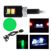 LED auto SMD 5730 verde 12V, diametru 12mm, pentru iluminat numar inmatriculare, set 2 bucati