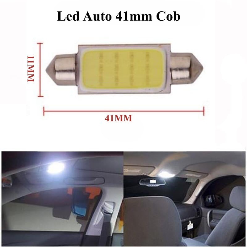 Bec LED feston 41x11mm montat in plafon si habitaclu auto, lumina alba intensa