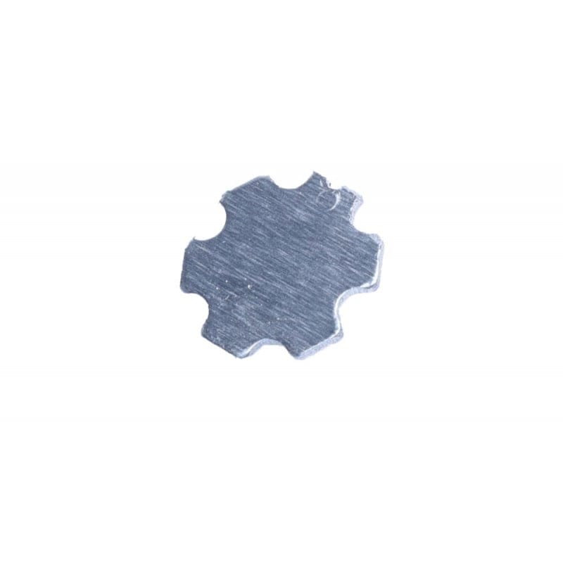 Radiator aluminiu tip stea 20mm pentru chip LED 3W, vedere verso fara componente