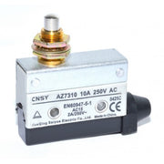 Limitator de cursa cu cap metalic, 10A, 250V AC, carcasa compacta pentru automatizari industriale