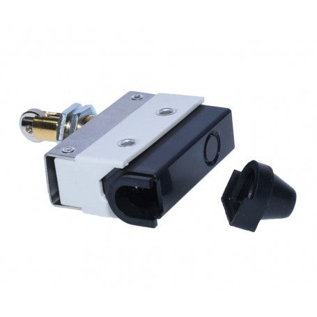 Limitator mecanic demontat cu capacul de protectie detasat, vizibil conectorul de cablare