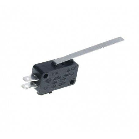 Limitator micro cu tija lunga 53mm, 16A, 250V AC, contacte faston, carcasa ABS ignifug