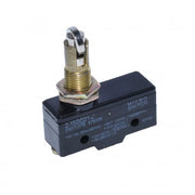 Limitator de cursa cu rola pe cui, 15A, 220V-480V AC, carcasa ABS negru, actionare prin apasare