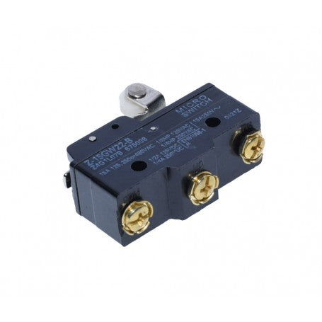 Limitator de cursa 15A cu borne cu surub aurii, vedere spate cu conexiuni electrice