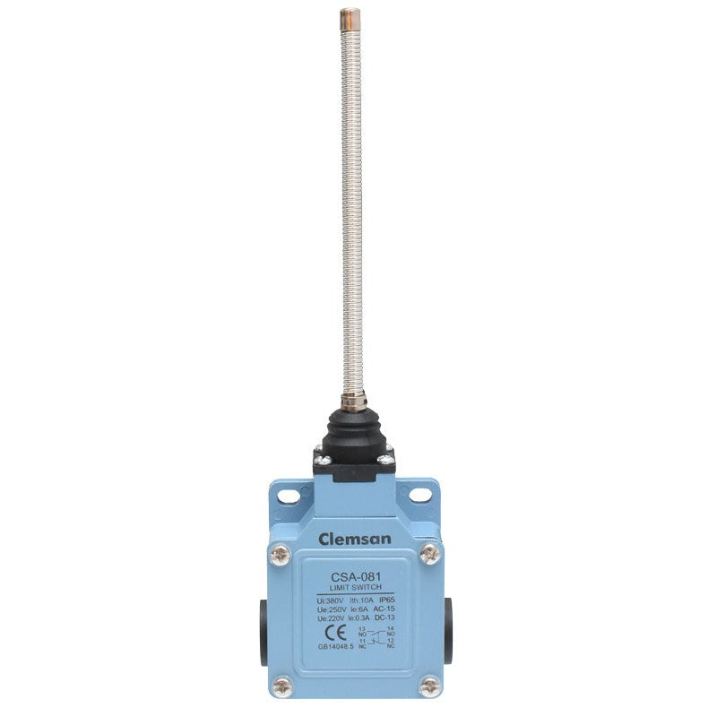 limitator de cursa arc metalic, vedere frontala, contact 1NO+1NC, 250V 6A