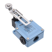 limitator de cursa cu rola balansata reglabila, IP65, 10A, 380V, carcasa albastra robusta