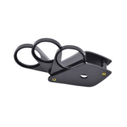 Lupa breloc pliabila 3 in 1 cu trei niveluri de marire, design compact negru cu detalii aurii
