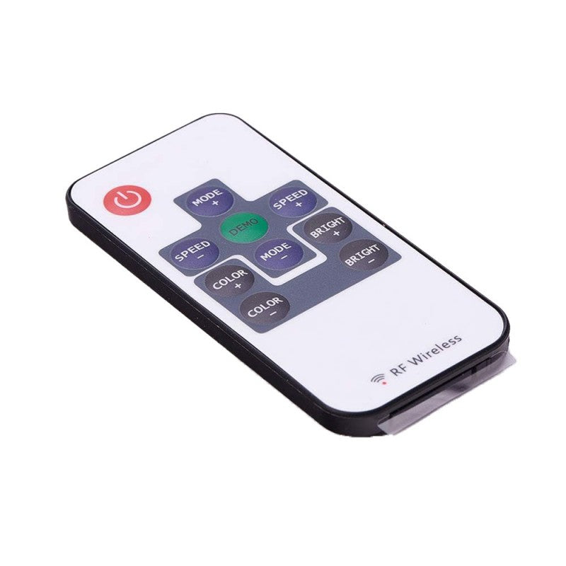 Telecomanda RF wireless 10 taste pentru controller banda LED RGB, cu butoane mod, culoare si luminozitate