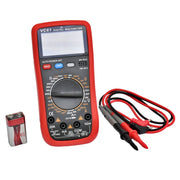 Multimetru digital 1000V DC 20A, afisaj LCD 1999 puncte, cu cabluri tester si baterie 9V incluse