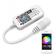 Mini controller LED RGB Wi-Fi 5-24V, 12A, control prin aplicatie smartphone Android si iOS