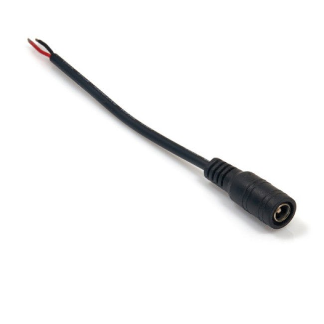 Mufa DC mama 2.1/5.5mm cu cablu bicolor rosu/negru 60cm, capete libere pre-cositorite, pentru alimentare joasa tensiune