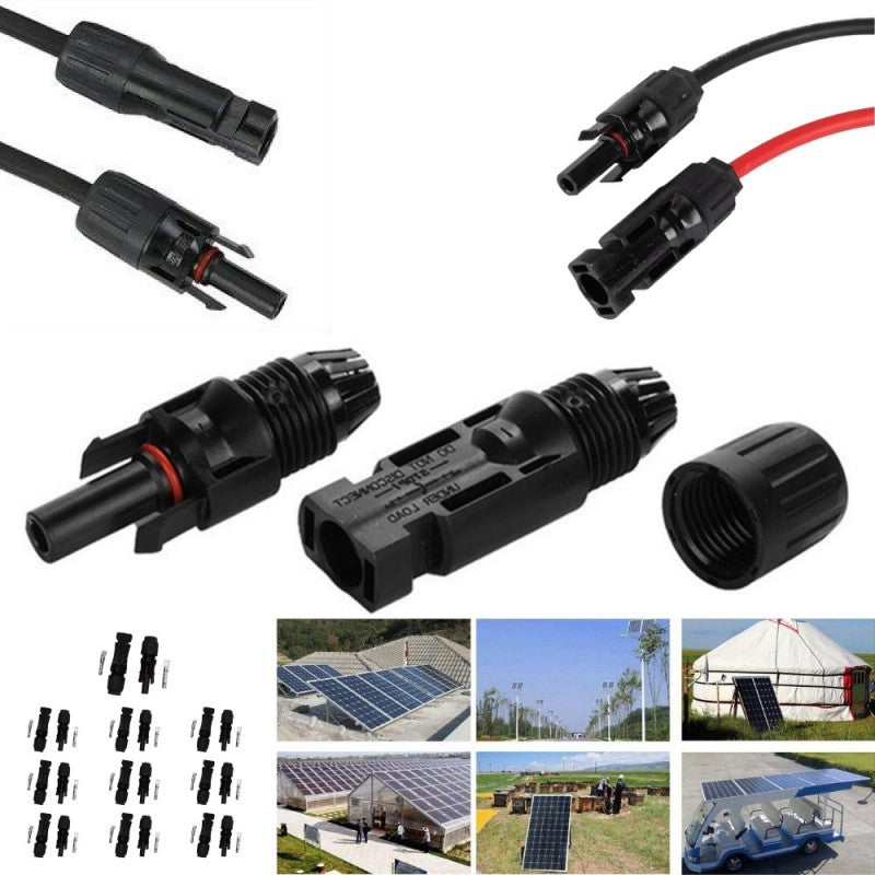 Conectori solari MC4 asamblati pe cablu, aplicatii fotovoltaice rezidentiale si industriale