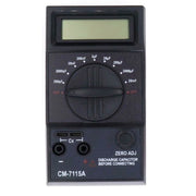 Capacimetru digital cu afisaj LCD, game 200pF-20mF, selector rotativ si borne Cx pentru masurare condensatoare